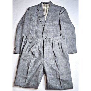 Vtg Austin Reed Of Regent Street Parisian Mens Wool Suit Tailored In U.S.A. Gray